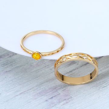 Vintage Twist Natural Opal Ring