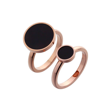 Black Round Index Finger Ring