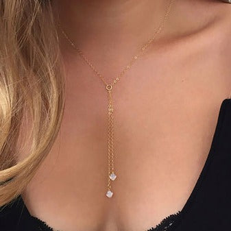 Crystal Double Dainty Necklace