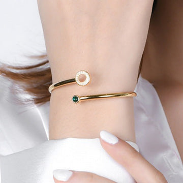Emerald Bangle Bracelet