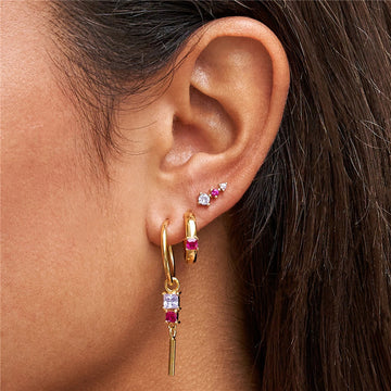 Gem Drop Earrings Set