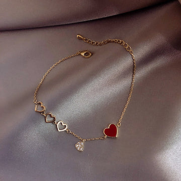 Heart Charm Bracelet