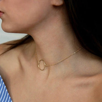 Alloy Ring Necklace