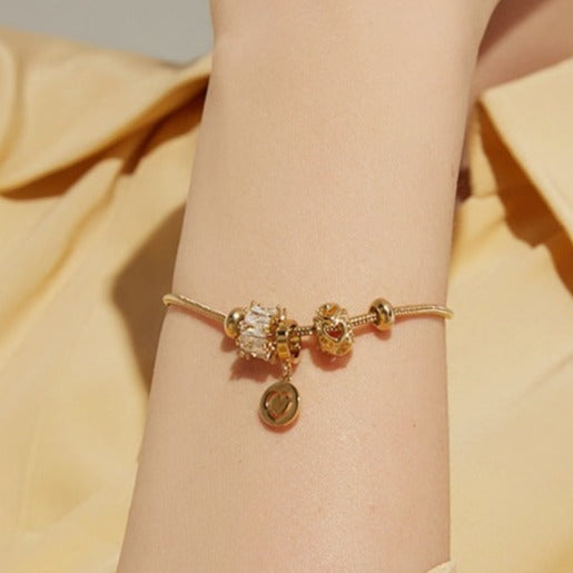 Zircon Charm Bracelet