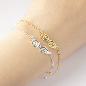 Angel Wing Charm Bracelet