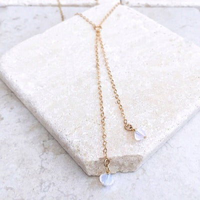 Crystal Double Dainty Necklace