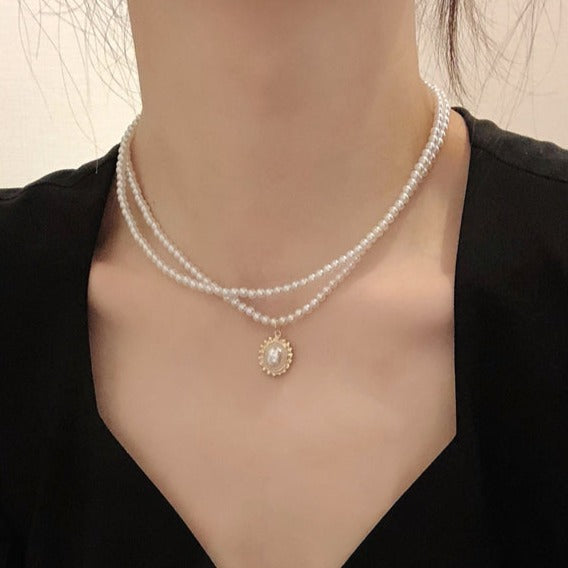 Double Layer Pendant Necklace