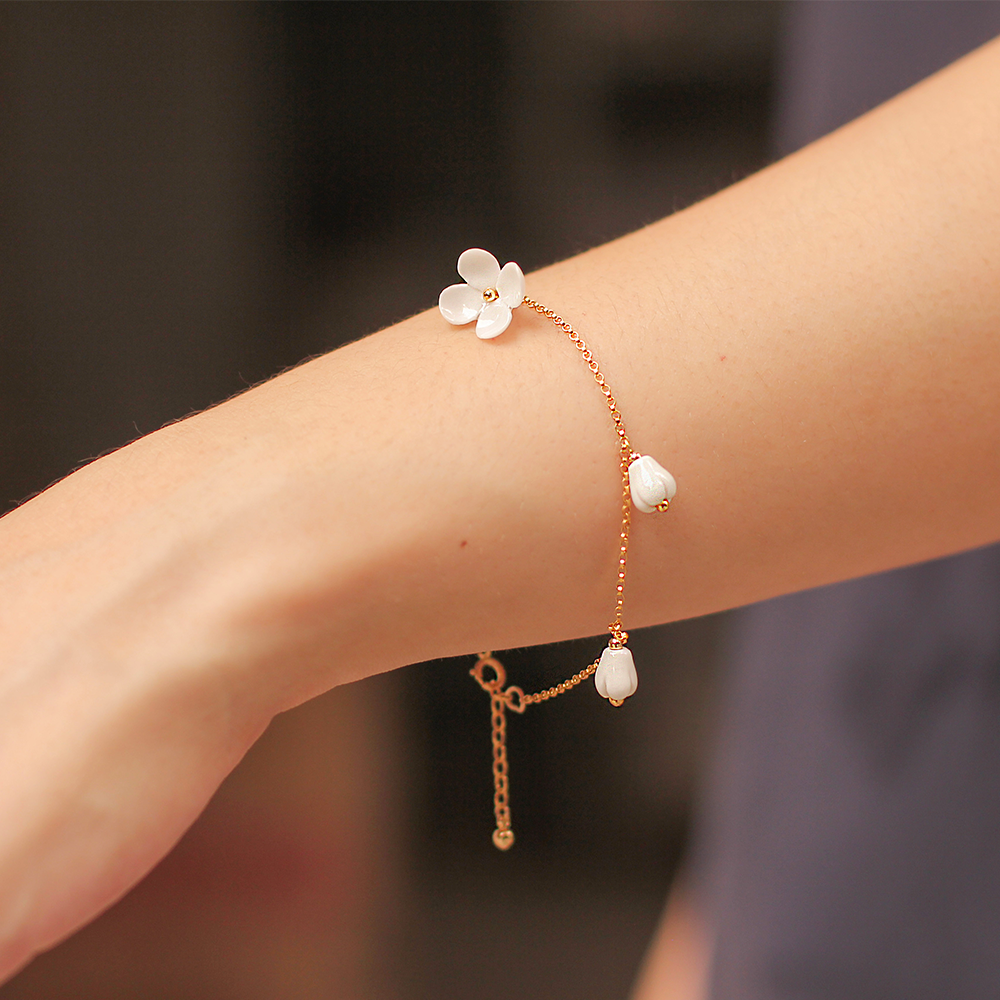 Lilac Charm Bracelet